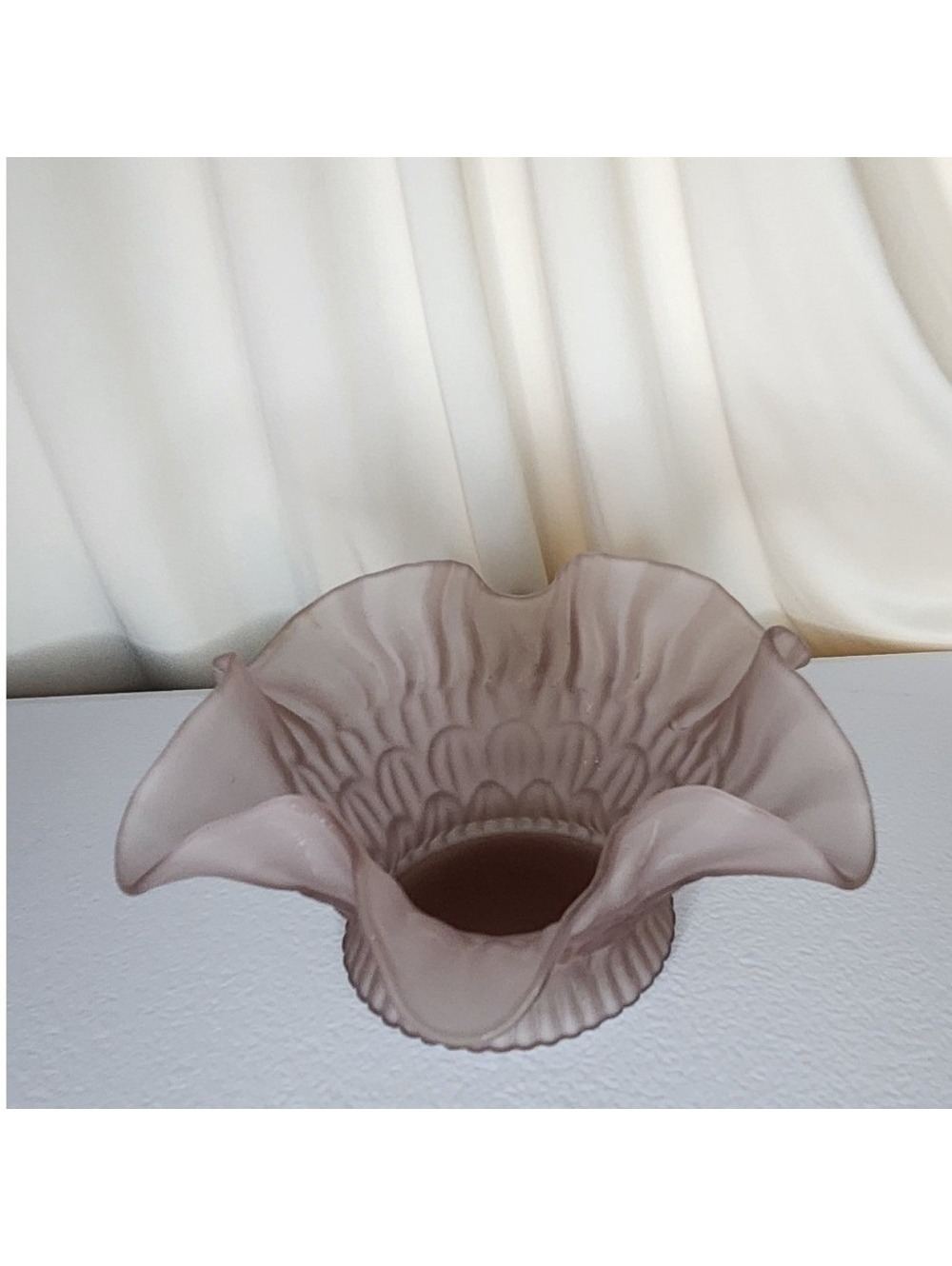 Fenton Satin Purple Candy Dish
